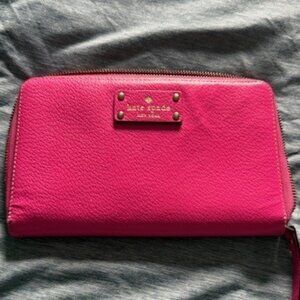 Hot Pink Kate Spade Travel Wallet